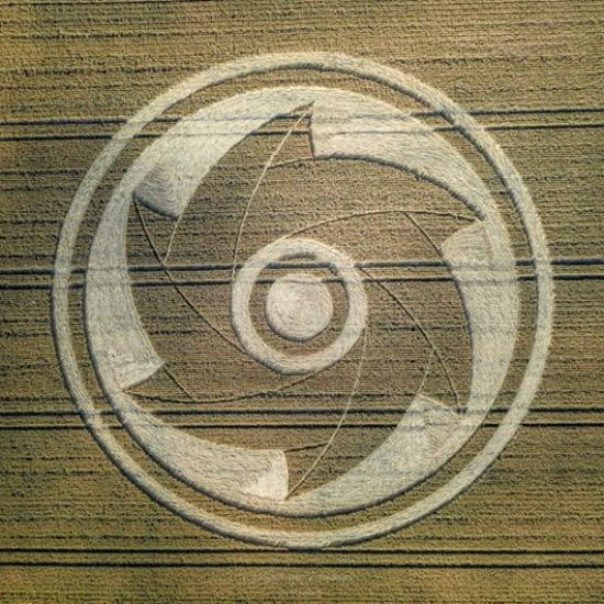 New Crop Circle at Etchilhampton Hill, Etchilhapton nr Devizes, Wiltshire reported 17th July 2020 New Crop Circle at Etchilhampton Hill, Etchilhapton nr Devizes, Wiltshire reported 17th July 2020